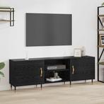 vidaXL TV Kast Zwart eiken 150 x 30 x 50 cm Bewerkt hout, Verzenden, Nieuw