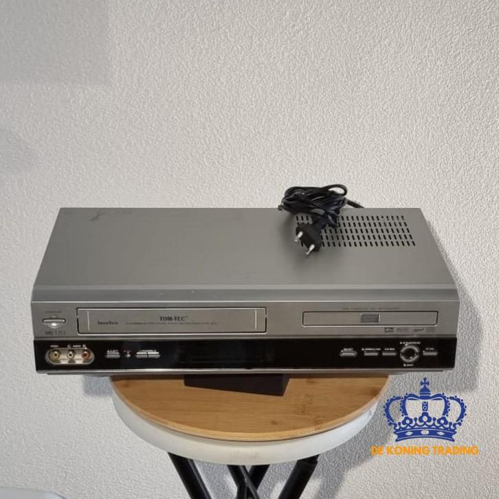TOM-TEC DVHS-2 – VHS Videorecorder &amp; DVD Speler – Combi, Audio, Tv en Foto, Videospelers, Zo goed als nieuw, Verzenden