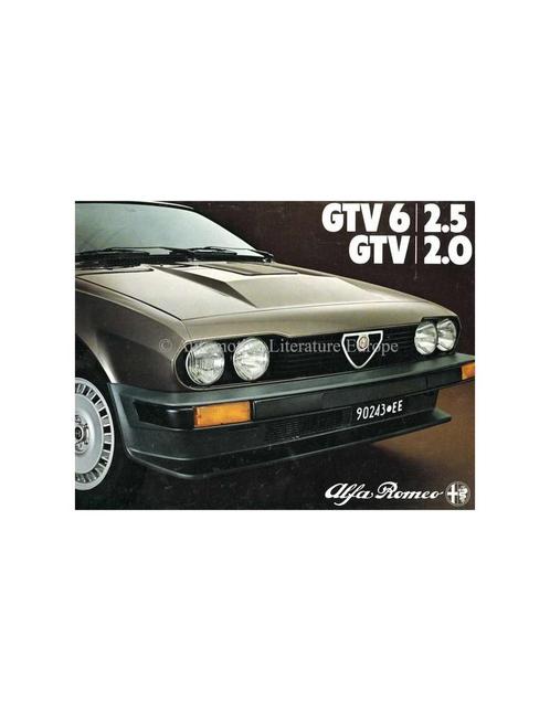 1981 ALFA ROMEO GTV BROCHURE NEDERLANDS, Livres, Autos | Brochures & Magazines