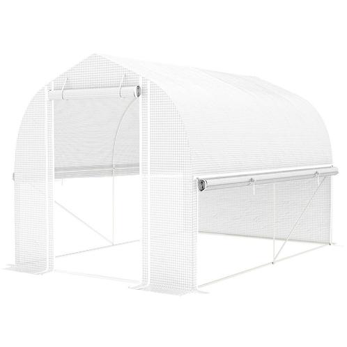 Kas - Garden Deluxe - Folietunnel - UV-bestendig - wit, Tuin en Terras, Kassen, Nieuw, Ophalen of Verzenden