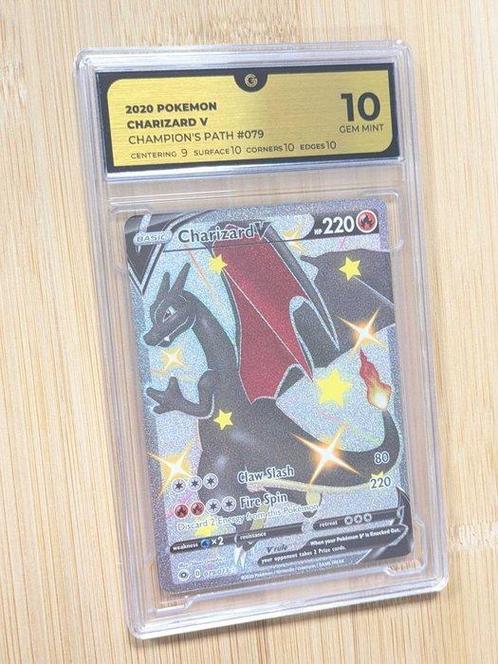 Pokémon - 1 Graded card - Grade 10 Charizard V 2020 -, Hobby en Vrije tijd, Verzamelkaartspellen | Pokémon