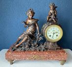 Figurale pendule - Brons, Marmer, Messing, Metaal,