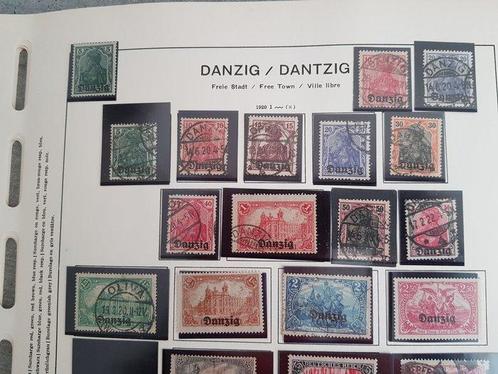 Duitse Rijk 1920/1939 - Danzig, Verzameling op album bladen., Postzegels en Munten, Postzegels | Europa | Duitsland