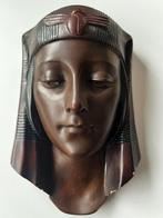 R, SCALI - sculptuur, Grand visage de femme Egyptienne Art, Antiquités & Art