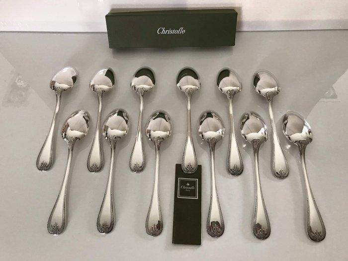 Christofle - Lepel - Set van 12 theelepels model Malmaison -, Antiek en Kunst, Antiek | Meubels | Tafels