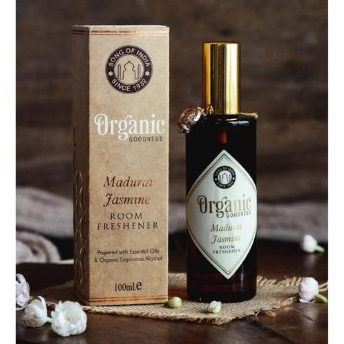 Roomspray Madurai Jasmine (in amberkleurig glas, 100 ml), Sport en Fitness, Gezondheidsproducten en Wellness, Ophalen of Verzenden