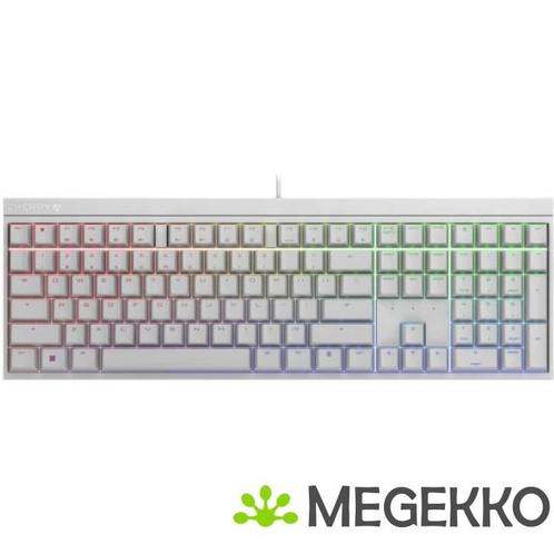 Cherry MX Board 2.0S RGB Wit Cherry MX Blue, Computers en Software, Toetsenborden, Nieuw, Verzenden