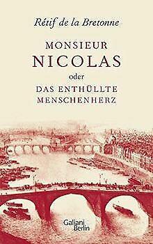 Monsieur Nicolas oder Das enthüllte Menschenherz vo...  Book, Livres, Livres Autre, Envoi