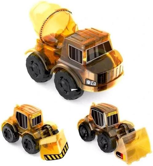 Tweedekans | Playos Technisch Speelgoed - 3 Bouwvoertuigen -, Kinderen en Baby's, Speelgoed | Educatief en Creatief, Ophalen of Verzenden