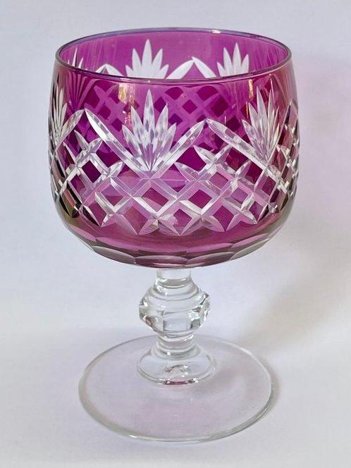 France - Wijnglas (6) - Chantilly - Glas - Colored Cut, Antiek en Kunst, Antiek | Meubels | Tafels