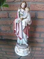 Sculpture, Heilige Jozef met kind Jezus - 37 cm - Biscuit de, Antiek en Kunst