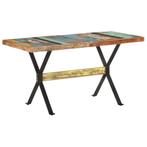 vidaXL Eettafel 140x70x76 cm massief gerecycled hout, Huis en Inrichting, Tafels | Eettafels, Verzenden, Nieuw