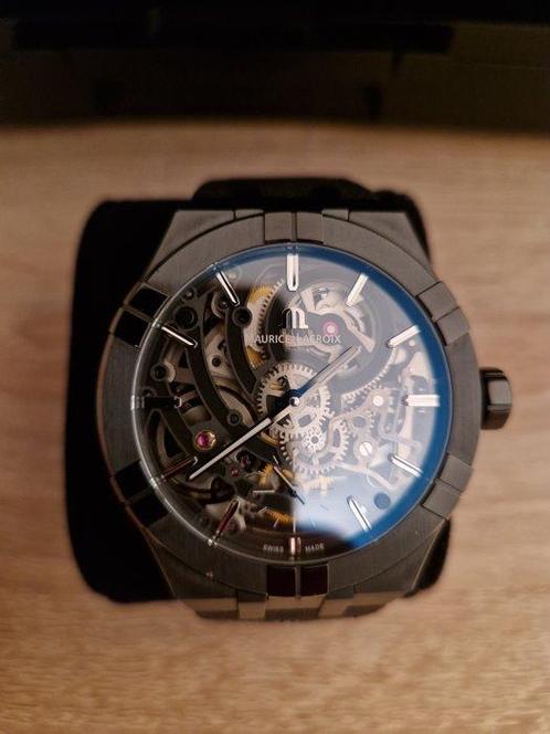 Maurice Lacroix - Aikon Automatique Skeleton Édition limitée, Handtassen en Accessoires, Horloges | Heren