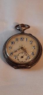 Zilveren Zakhorloge met mooi bewerkte wijzerplaat -, Nieuw
