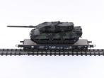 Schaal H0 Roco 66420 zwaarlastwagon met Leopard tank #5734, Hobby & Loisirs créatifs, Trains miniatures | HO, Ophalen of Verzenden
