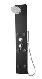 Douchepaneel Valencia Zwart Regendouche Mengkraan, Verzenden, Nieuw