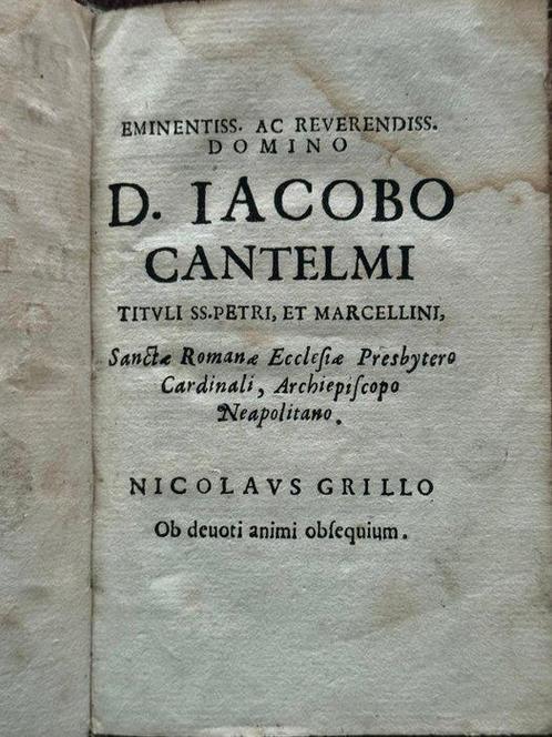 D. Nicolai Grillo - PRÆCEPTA DE CONSCRIBENDIS EPISTOLIS -, Antiek en Kunst, Antiek | Boeken en Manuscripten