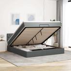 vidaXL Bed poef met matras en LEDs 180x200 cm stof, Verzenden, Nieuw