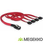 Delock 83057 Kabel Mini SAS SFF-8087 > 4 x SATA 7-polig 0,5, Verzenden, Nieuw