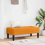 vidaXL Donker Gele Zitbank 113x57x39 cm Stof, Huis en Inrichting, Verzenden, Nieuw
