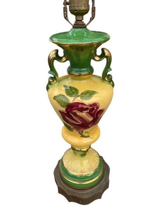 Shull - Lampe de table - Style Florentin - Laiton, Céramique, Antiek en Kunst, Curiosa en Brocante