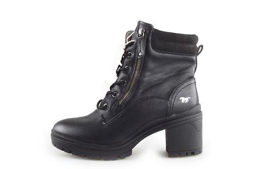 Mustang Veterboots in maat 38 Zwart | 5% extra korting, Kleding | Dames, Schoenen, Zwart, Zo goed als nieuw, Overige typen, Verzenden
