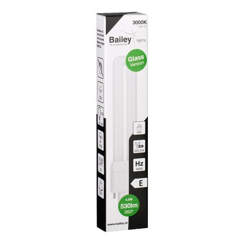 Bailey Led Pl Glas G23 4.5W 530lm Warm Wit Lamp - 146107, Doe-het-zelf en Bouw, Bouwverlichting, Verzenden