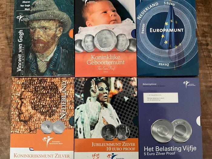 Nederland. 5 Euro / 10 Euro 2003/2019 (41 stuks) Proof, Timbres & Monnaies, Monnaies | Europe | Monnaies euro
