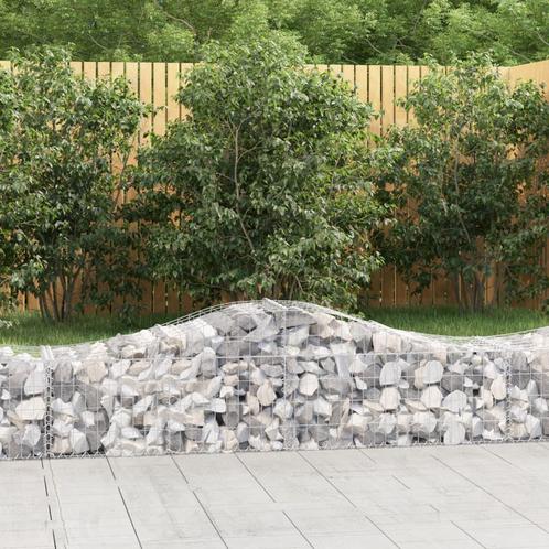 vidaXL Schanskorven 5 st gewelfd 200x50x40/60 cm, Tuin en Terras, Bloempotten, Nieuw, Verzenden