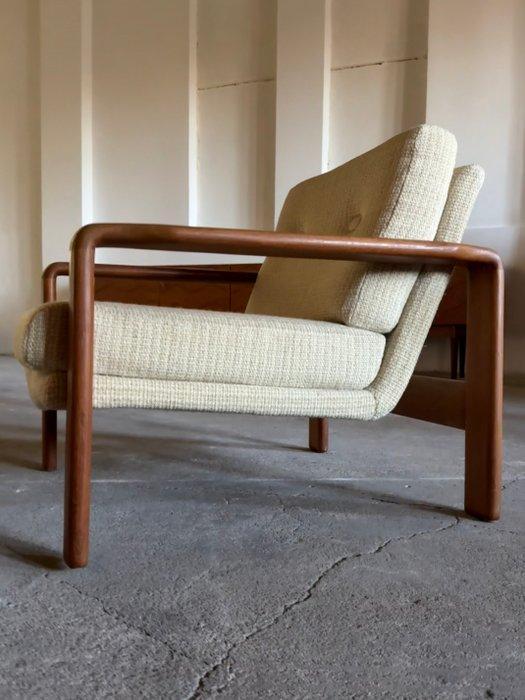 Wilhelm Knoll - Fauteuil - Teak, Wol, Antiek en Kunst, Antiek | Meubels | Stoelen en Sofa's