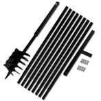 vidaXL Grondboor met handvat 180 mm en verlengstukken 9 m, Doe-het-zelf en Bouw, Verzenden, Nieuw