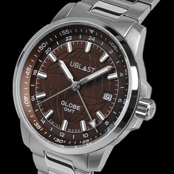 Ublast - Globe GMT - Swiss Made - REF.UBGLO40CHO - Ltd, Handtassen en Accessoires, Horloges | Heren