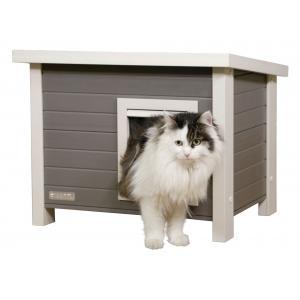 Eco-stable de la maison de chat en plastique eli 57x45x43cm, Dieren en Toebehoren, Katten-accessoires