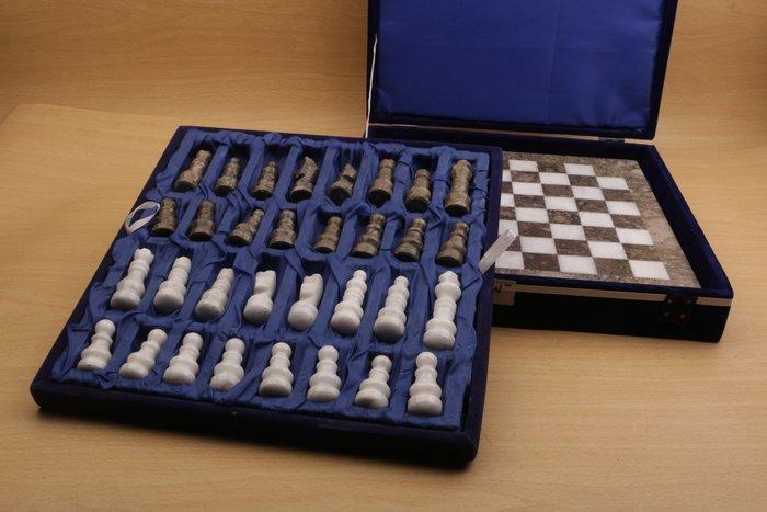 Schaakspel - steen, Antiek en Kunst, Curiosa en Brocante