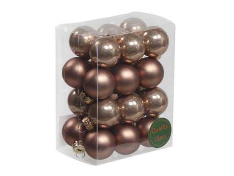 Kerstballen 25mm. 24 stuks ginger combi  kerstballetjes van, Hobby & Loisirs créatifs, Bricolage