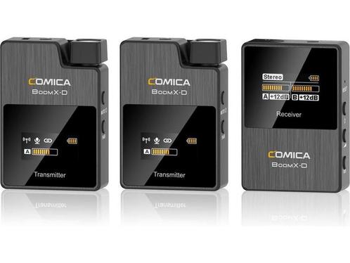 Comica BoomX-D D2 draadloze microfoon-set met 2 zenders en, Huis en Inrichting, Woonaccessoires | Overige, Nieuw, Verzenden
