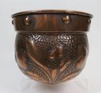 Bloempot met tulpen - Pot de fleurs - Cuivre - Arts & Krafts