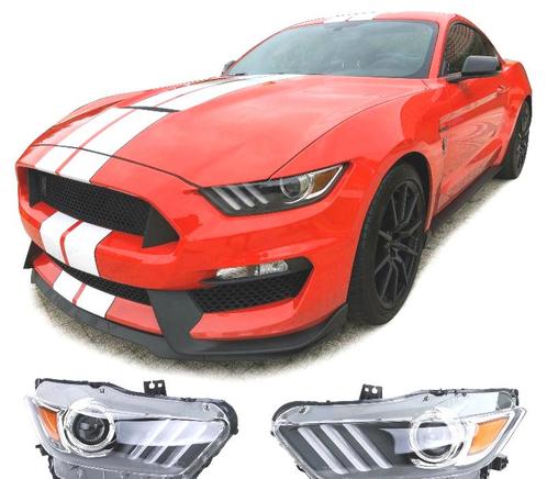 PHARES BIXÉNON POUR FORD MUSTANG 6 14-17 NOIR CHROMÉ, Auto-onderdelen, Verlichting, Verzenden