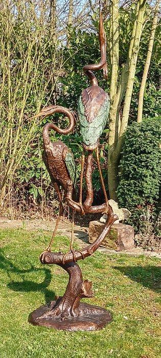 Fontaine - 2010-2020 - xxl fontein koppel reiger, Antiek en Kunst, Curiosa en Brocante