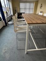tafel met 6 krukken in heel goede staat, Huis en Inrichting, Tafels | Statafels, Ophalen, Zo goed als nieuw