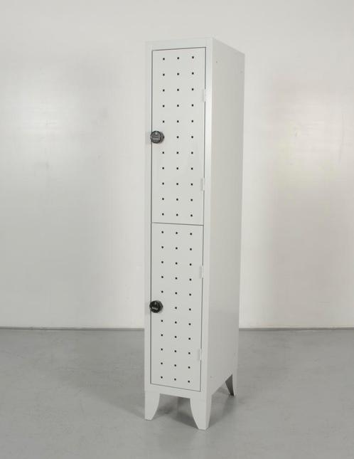 Officenow lockerkast, lichtgrijs, 180 x 32 cm, 2 deuren, Huis en Inrichting, Kasten | Lockerkasten, Gebruikt, Ophalen of Verzenden