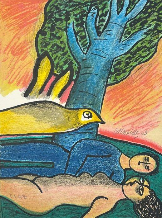 Corneille (1922-2010) - Les amoureux, Antiquités & Art, Antiquités | Autres Antiquités