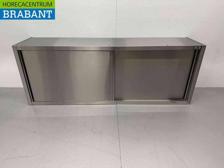 RVS HCB Wandkast Kast Premium-line 2 Schuifdeuren 180 cm, Zakelijke goederen, Horeca | Meubilair en Inrichting, Ophalen of Verzenden