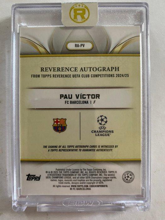 2025 Topps reverence Barcalona - Pau Victor rookie 02/10, Verzamelen, Stickers