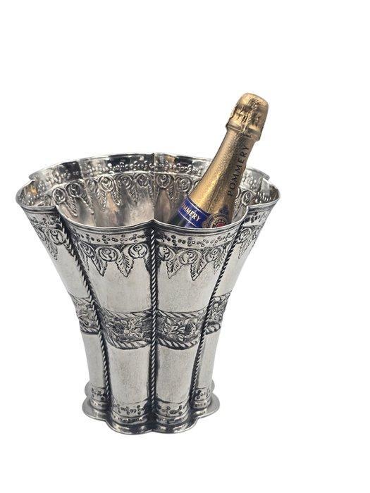 Wijnkoeler - Champagne koeler, tulp model - Verzilverd op, Antiek en Kunst, Antiek | Meubels | Tafels