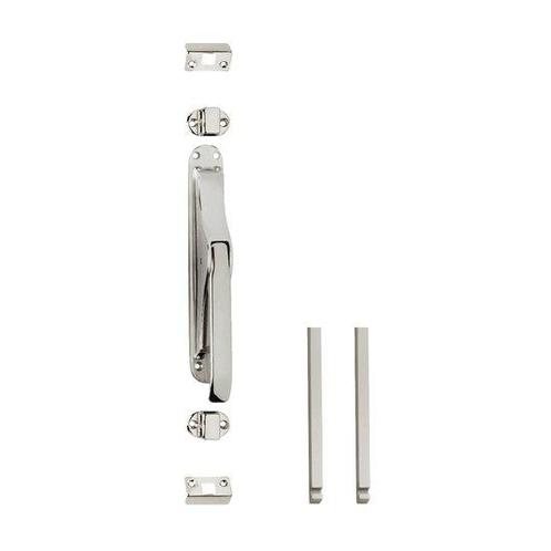 Pomp-espagnolet met stangenset 2x 1250 mm vernikkeld, Doe-het-zelf en Bouw, Hang- en Sluitwerk, Overige typen, Nieuw, Koper of Messing