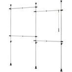 2dekans | SoBuy - Kledingrek - 4 Kledingstangen -, Ophalen of Verzenden