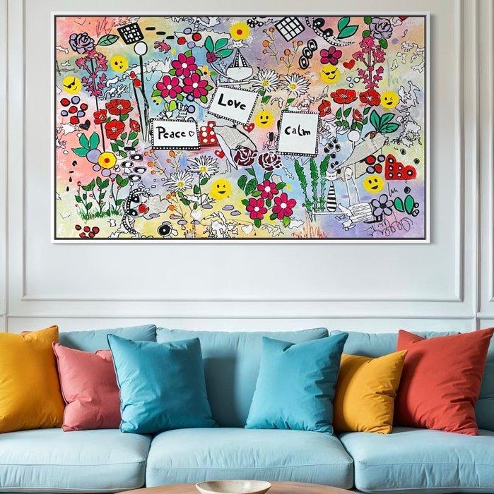 iqra - Peace, Love & Calm– Abstract Mixed Media Artwork, Antiek en Kunst, Kunst | Schilderijen | Modern