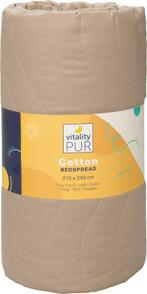 2dekans | Vitality Pur - Luxe Katoenen Bedsprei - 2 persoons, Huis en Inrichting, Slaapkamer | Beddengoed, Ophalen of Verzenden