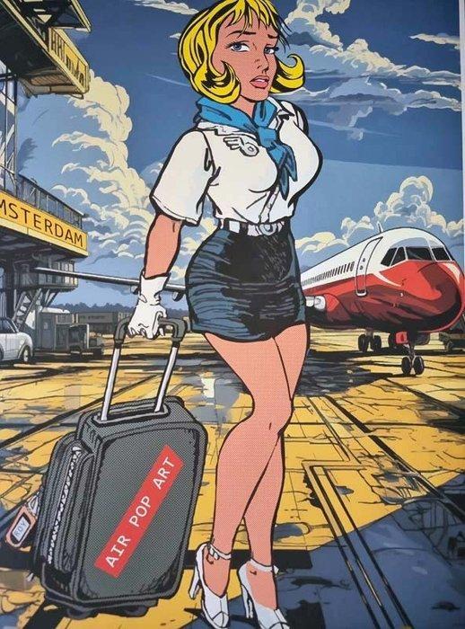 Tushikuni - PIN UP POPART AIRLINES, Antiek en Kunst, Kunst | Designobjecten